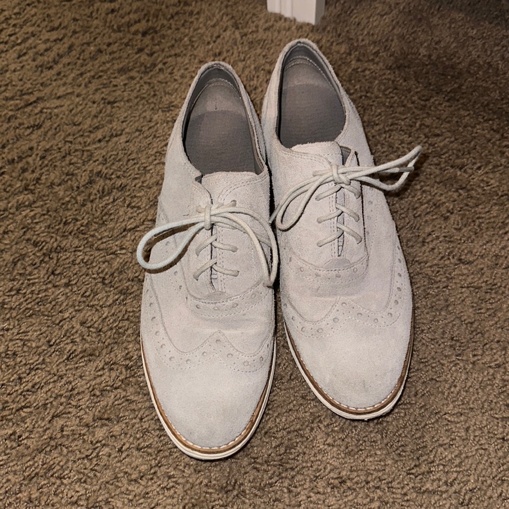 Grey suede cole haan shoes